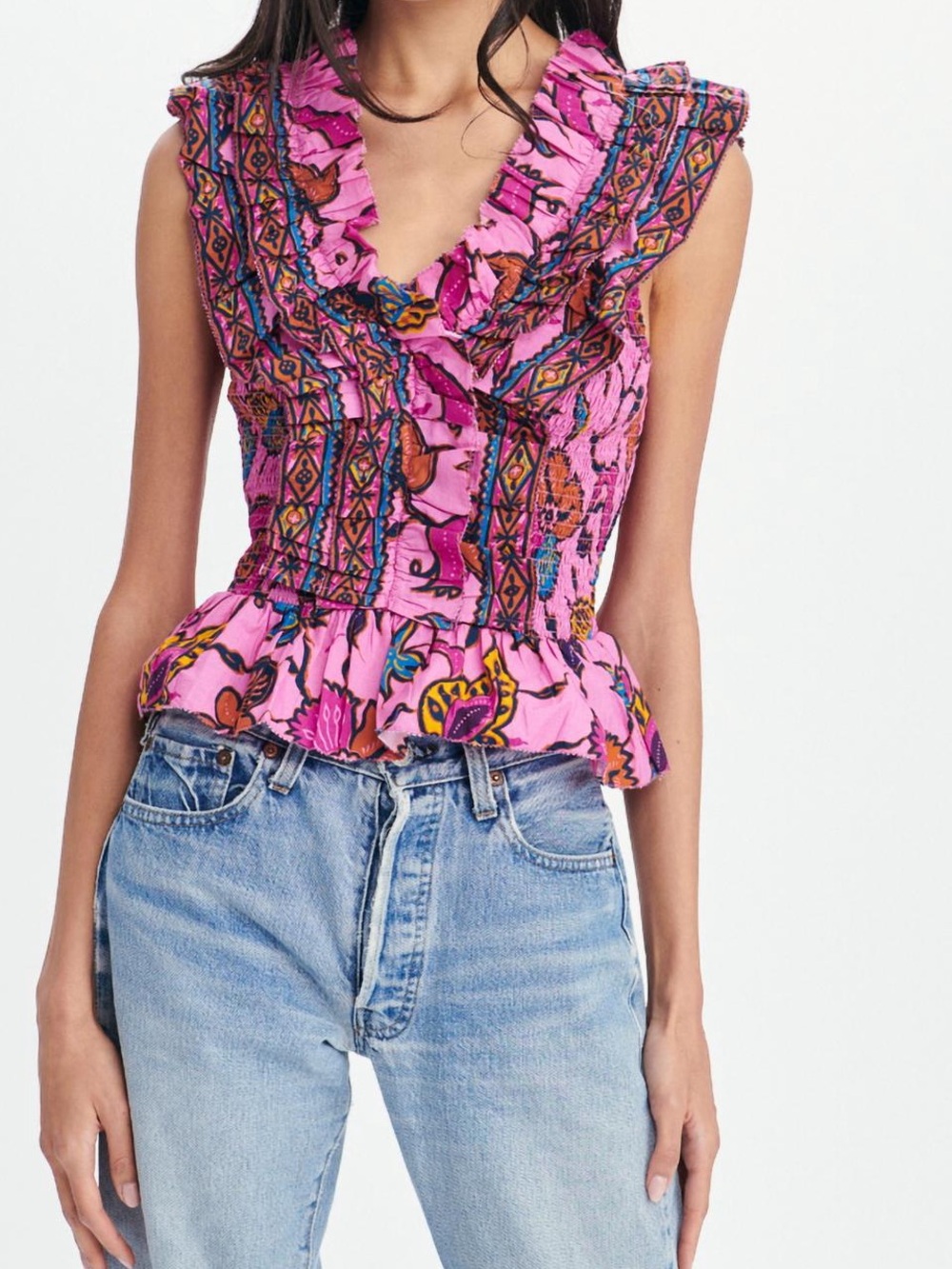 LOVE THE LABEL
Zephyr Top In Sam Raspberry In Pink S - Picture 2 of 9